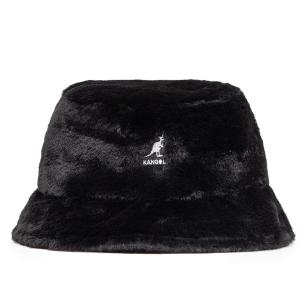 k4370-sb002-kangol-women-s-faux-fur-bucket-hat-solid-black