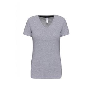 k381-oxfordgrey-fitted-women-s-t-shirt-kariban-col-v-heather-gray