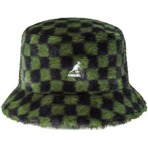 k4370-oc301-bucket-hat-faux-fur-woman-kangol-olive-check