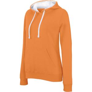 k465-orange-white-women-s-hooded-sweatshirt-kariban-contrastee-orange-white