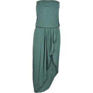tb1508-02900-u-bandeau-dress-for-women-urban-classics-viscose-large-sizes-green