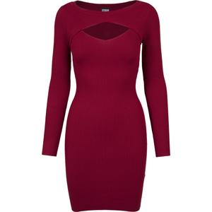 women-s-urban-classic-cut-out-dress-bordeaux