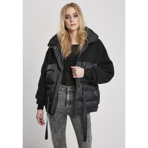 jacket-woman-urban-classics-sherpa-mix-puffer-black