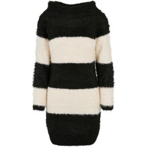 tb5092-03275-u-feathered-dress-with-bare-shoulders-urban-classics-gt-black-white